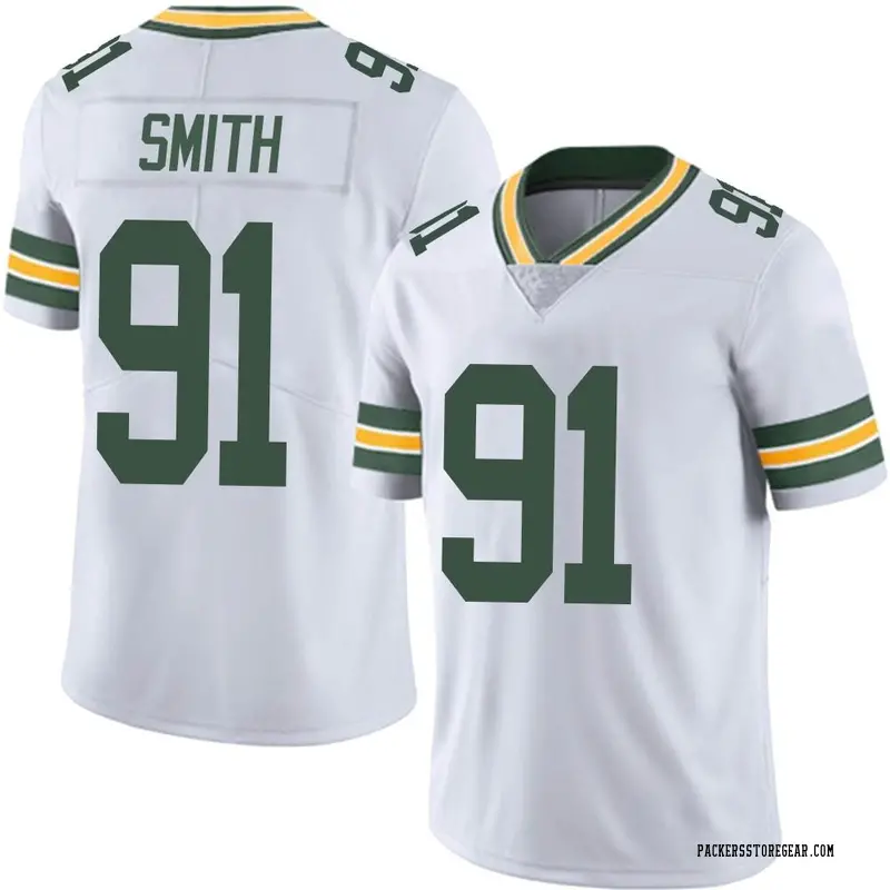 Men's Green Bay Packers Preston Smith White Limited Vapor Untouchable Jersey