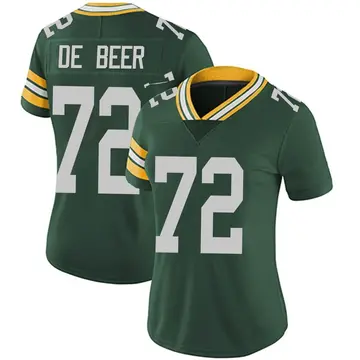 Women's Green Bay Packers Gerhard de Beer Green Limited Team Color Vapor Untouchable Jersey By Nike