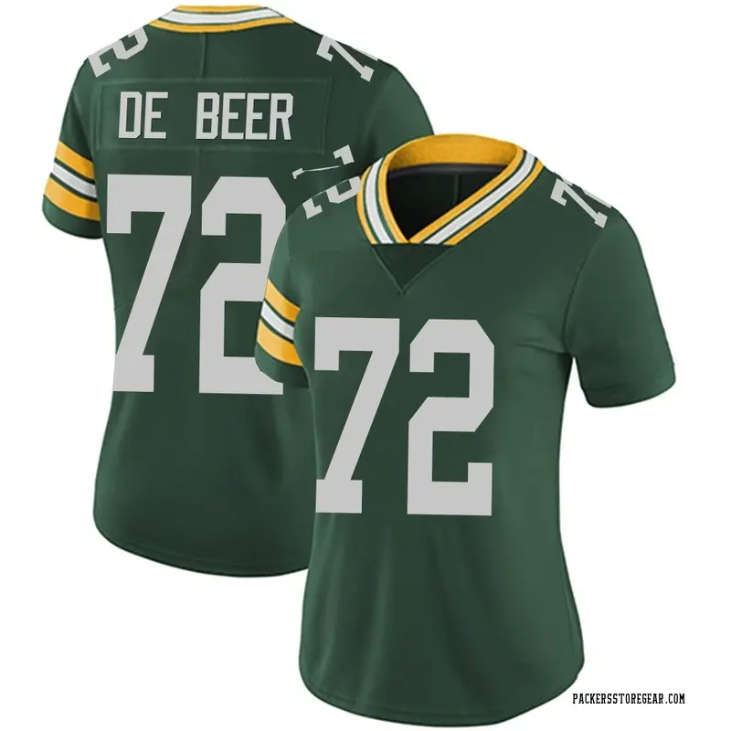 Women S Green Bay Packers Gerhard De Beer Green Limited Team Color Vapor Untouchable Jersey By Nike