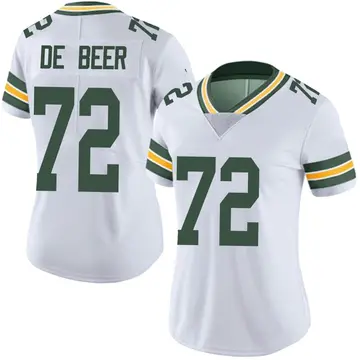 Women's Green Bay Packers Gerhard de Beer White Limited Vapor Untouchable Jersey By Nike