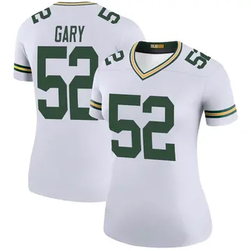 Rush Men Jersey Green Rashan Gary  White Navy 