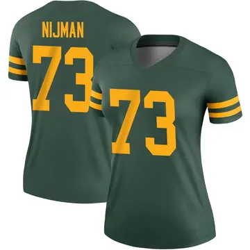 Women's Green Bay Packers Yosh Nijman Green Legend Alternate Jersey By Nike