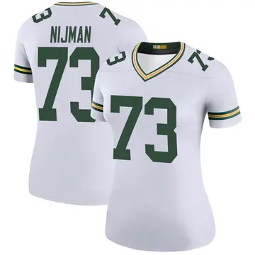 Women's Green Bay Packers Yosh Nijman White Legend Color Rush Jersey By Nike