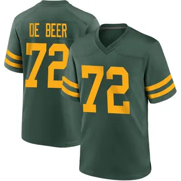 Youth Green Bay Packers Gerhard de Beer Green Game Alternate Jersey By Nike