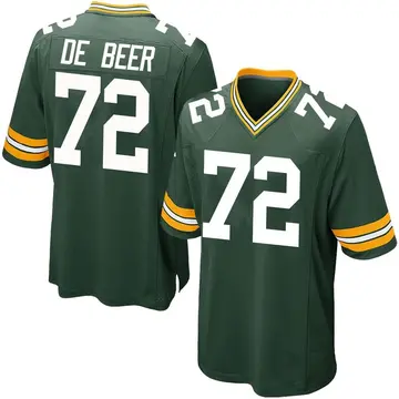 Youth Green Bay Packers Gerhard de Beer Green Game Team Color Jersey By Nike