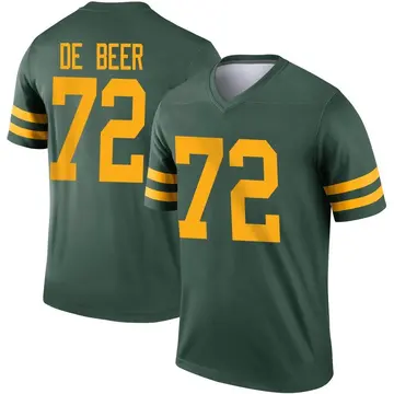 Youth Green Bay Packers Gerhard de Beer Green Legend Alternate Jersey By Nike