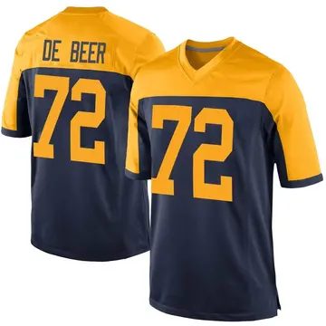 Youth Green Bay Packers Gerhard de Beer Navy Game Alternate Jersey By Nike