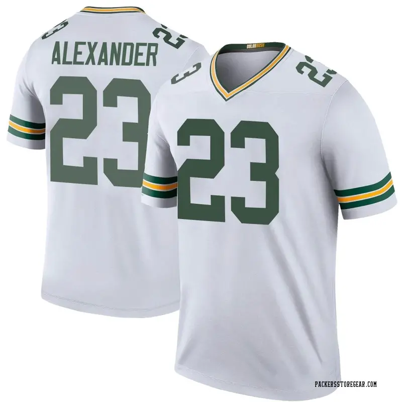 Youth Green Bay Packers î€€Jaireî€ î€€Alexanderî€ White Legend Color Rush î€€Jerseyî€ By Nike