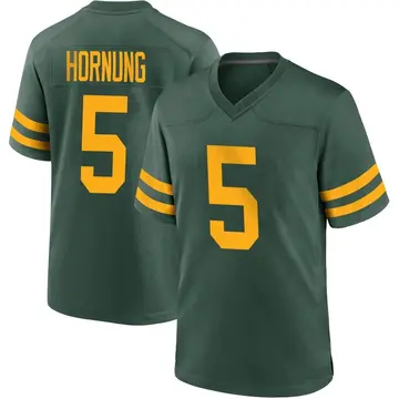 Youth Green Bay Packers Paul Hornung Green Game Alternate Jersey By Nike