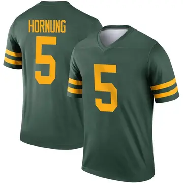 Youth Green Bay Packers Paul Hornung Green Legend Alternate Jersey By Nike