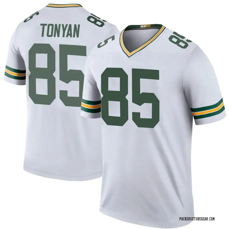 Youth Green Bay Packers Robert Tonyan White Legend Color Rush Jersey By ...
